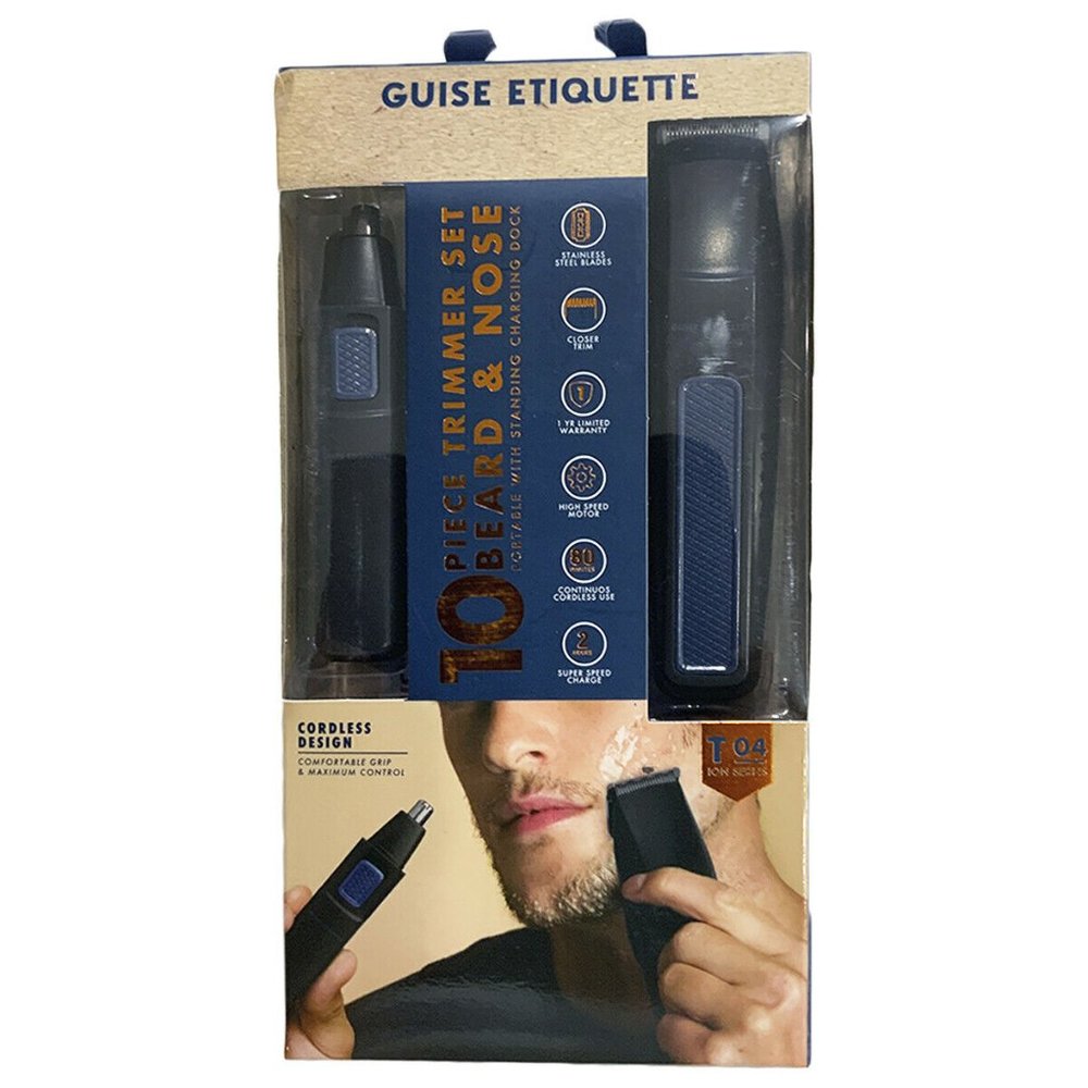 NWT 10 PCS GUISE ETIQUETTE BEARD NOSE CORDLESS